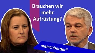 Militärexperte Carlo Masala und LinkenParteichefin Janine Wissler zum UkraineKrieg  maischberger [upl. by Nnylirehs]