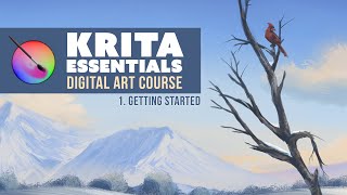 Krita 5 Tutorial for Beginners  Getting Started Lesson 1 🎨 [upl. by Phyl116]