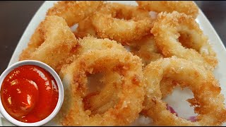 CRISPY FRIED CALAMARI CALAMARES RECIPE  HOW TO COOK SQUID  EASY CALAMARI RECIPE [upl. by Ondrej134]