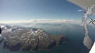 Voyage en avion léger en Norvège  les plus beaux paysages [upl. by Noside]