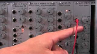 Doepfer A199 Spring Reverb Processing Demo 1Synthesizer Sound [upl. by Golanka904]