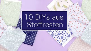 10 Last Minute Geschenke aus Stoffresten  Nastjas Nähtipps WirMachenWeihnachten [upl. by Elleb]