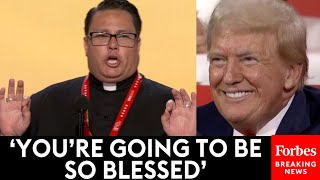 Pastor James Roemke Cracks Trump Up Doing Impression Of Him Delivering Prayer At The RNC [upl. by Teodora]