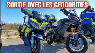 SORTIE AVEC LA BRIGADE MOTORISEE DE GENDARMERIE journée trajectoires de sécurité [upl. by Attiuqehs]