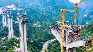 Biggest Bridge Construction Process  Modern Heavy Duty Bridge Equipment  Mega Bridge Technology [upl. by Atteselrahc96]