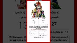 Today Tamil Calendar l Rasi palan l November 13 2024 l tamilcalendar tamilcalendar2024 [upl. by Alleris]