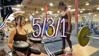 A Week of Workouts Trying the 531 powerlifting split [upl. by Norris604]