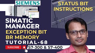 Siemens PLC Training 68  Exception Bit BR Memory in Siemens PLC  Status Bit Instructions in PLC [upl. by Noryd]