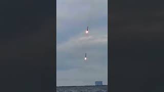 SpaceX Rocket boosters Another safe landing  shorts rocket spacex [upl. by Yrrep]