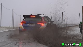 Jänner Rallye 2024  Day 2  Snow  Action  Mistakes [upl. by Fabyola644]