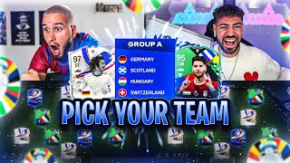 EURO 2024 GRUPPE A 😱🔥 PICK YOUR TEAM DEUTSCHLAND EDITION vs Wakez 🚨🚨 [upl. by Weisbrodt]