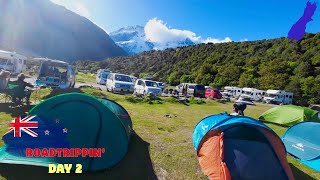 Day 2 White Horse Hill Campground Aoraki  South Island NZ [upl. by Nedyaj396]