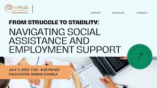 Navigating Social Assistance And Employment Support  OneHub Growth [upl. by Jola]