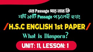 What is Diaspora  Unit11Lesson1  HSC English 1st Paper [upl. by Renita]