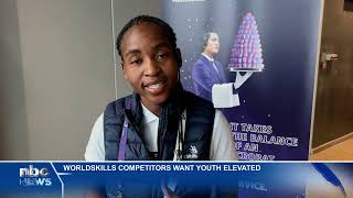 WorldSkills competitors want youth elevated  nbc [upl. by Hgielah43]