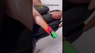 Halloween Nails Design Frenchie Nails nails nailart nailtech [upl. by Meit]