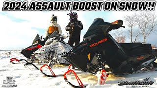 2024 POLARIS ASSAULT BOOST FIRST RIDE WHAT DO I THINK ABOUT THIS CROSSOVER SLED [upl. by Caitrin]