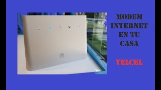 Módem Internet En tu Casa Telcel  Despues de consumir los megas  Antenas wifi externas [upl. by Nnazil]