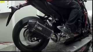 SUZUKI GSXS 1000 2015  STOCK vs MIVV SPEED EDGE [upl. by Aibun]