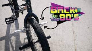 RIDING BMX FOOT PEGS  Bringing Out The 80s [upl. by Kcirevam123]