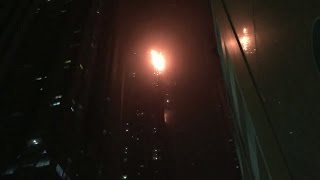 Se incendia quotLa Antorchaquot famoso rascacielos en Dubai The Marina Torch [upl. by Nic]