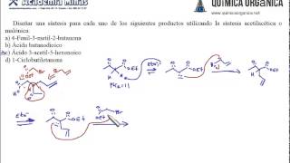 Síntesis acetilacética Ejercicios [upl. by Granoff374]