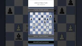 Denker Arnold Sheldon vs Fischer Robert James USAch New York Round 12 ½½ [upl. by Berck]