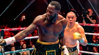 Zhilei Zhang China vs Deontay Wilder USA  KO Fight Highlights HD [upl. by Tricia]