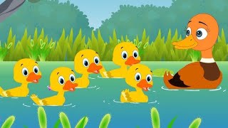 🦆 Five Little Ducks 🦆 Nursery Rhymes  Baby Songs  Kids Songs [upl. by Odarnoc]