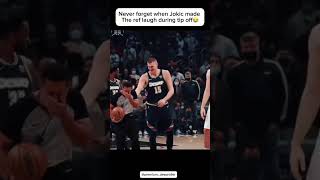 Never forget when Jokic made the ref laugh during tip off😂 nba basketball jokic clippers sub [upl. by Ainnos]