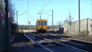 Tyne and Wear Metro  Metrocars 4038 and 4071 pass Bank Foot crossing [upl. by Ecirtra920]