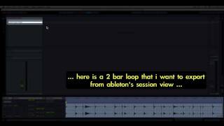 exporting audio from abletons session view [upl. by Akiemaj]