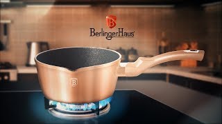 Berlinger Haus Metallic Line Rosegold Edition Saucepan Presentation BH1513N [upl. by Yecnuahc]