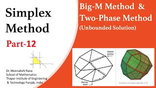 Simplex Method  Part 12 Big M amp Two Phase Method  Unbounded Solution [upl. by Melisande607]