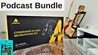 Maono AUPM320S Podcast Bundle  Condenser Studio Microphone Set [upl. by Llenel407]