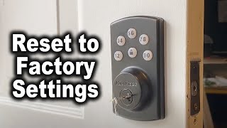 How to Reset Kwikset Powerbolt 2 to Factory Settings  The Fixer Clips [upl. by Tiffanie]