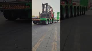 Green Low Flatbed TrailerTenAxle LowBed TrailerChina Low Bed Trailer Factory [upl. by Notliw252]