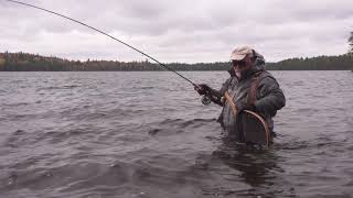 Brook Trout on a Fly  Lac Beauchene Quebec [upl. by Tracey]