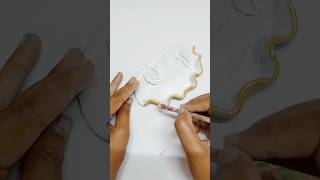 DIY Aesthetic wall Decor Showpiece 😱  Clay Art DAY 1 shorts viral youtubeshorts diy craft [upl. by Sutherlan]