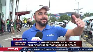 Propuesta de horario laboral escalonado para disminuir tapones vuelve al debate [upl. by Sitrik]