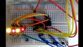 Windows IoT SPI ExpanderMCP23S08 demo [upl. by Zoba807]