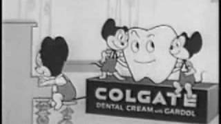 Old Colgate TV Commercial with Mighty Mouse [upl. by Pattin346]