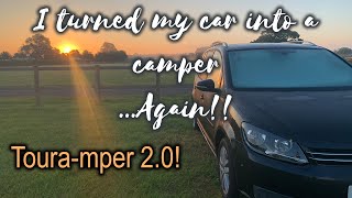 Touramper 2 0 I convert my VW Touran into a car camper again [upl. by Penhall]