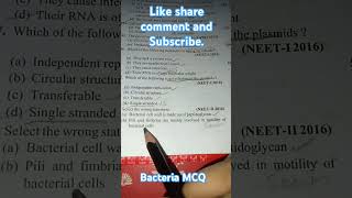 Bacteria Mycoplasma viruses ampViroids MCQ REELS [upl. by Trevar]