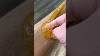 SUGARING  WAXING sugarwax waxing hairremoval esthetician legwax [upl. by Jackqueline278]