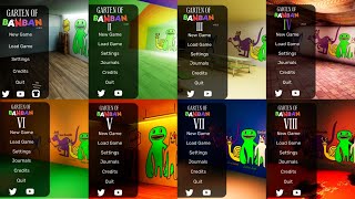 Garten of Banban 1 2 3 4 5 6 7 8  Main Menu Comparison New Concept [upl. by Clawson135]