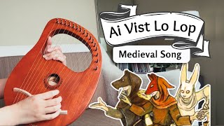 Ai Vist Lo Lop Medieval Song Lyre Harp Cover [upl. by Meehahs]