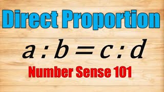 Direct Proportion  Business Mathematics [upl. by Adnahsat358]