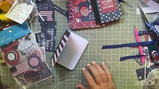 The Cutest Patriotic Mini Altered Composition Books Tutorial and a Cinch Book [upl. by Llennoj417]