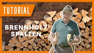 Brennholz spalten leicht gemacht ProfiTipps von Sepp amp Toni  Tutorial [upl. by Patrich]